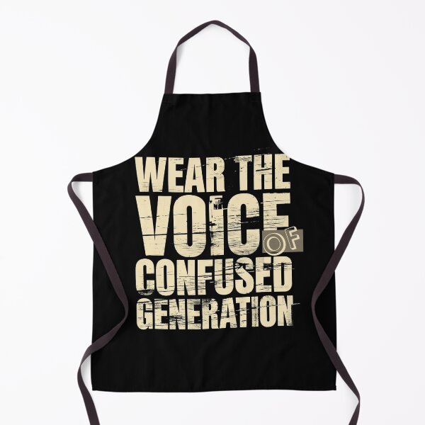 Item preview, Wear The Voice Of Confused Generation Grunge Typography Statement designed and sold by ConfuseLab Shop.