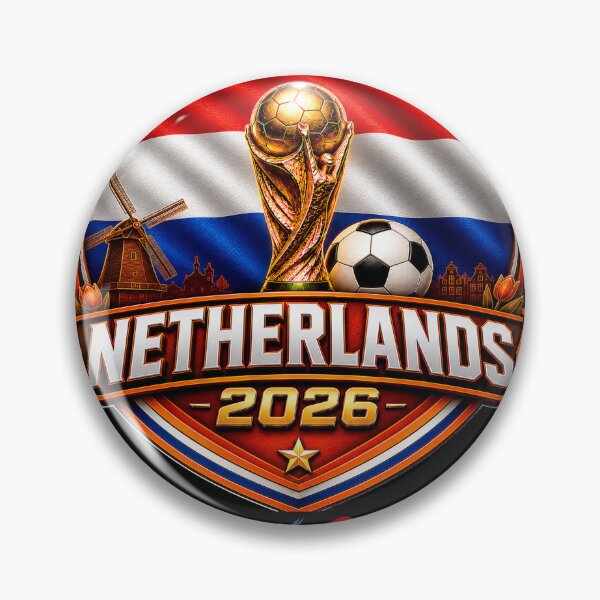 Item preview, Netherlands Football 2026 Fan Crest | Dutch Soccer Hup Holland Hup designed and sold by Huddy-clothes.