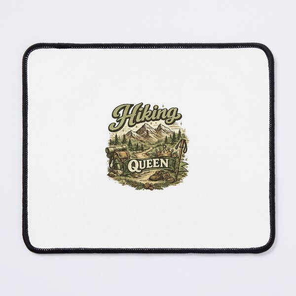 Item preview, Hiking Queen Mountain Adventure Design designed and sold by SugarSketch by VanshShristi.