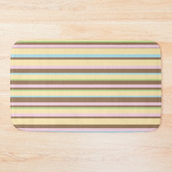 Item preview, Cute Pink, Brown, Yellow, Green and Blue Stripe designed and sold by kindacute-shop.