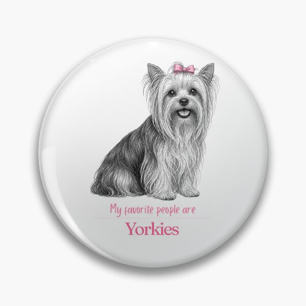 Item preview, My Favorite People Are Yorkies | Yorkie Mom Dad Gift | Yorkie Christmas Gift | Yorkie Birthday Gift | Yorkshire Terrier Shirt Mug Sticker designed and sold by The Frog.