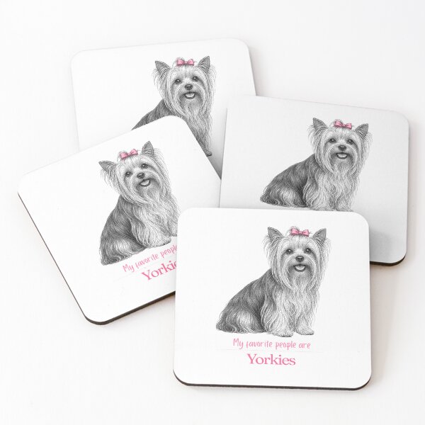 Item preview, My Favorite People Are Yorkies | Yorkie Mom Dad Gift | Yorkie Christmas Gift | Yorkie Birthday Gift | Yorkshire Terrier Shirt Mug Sticker designed and sold by The Frog.
