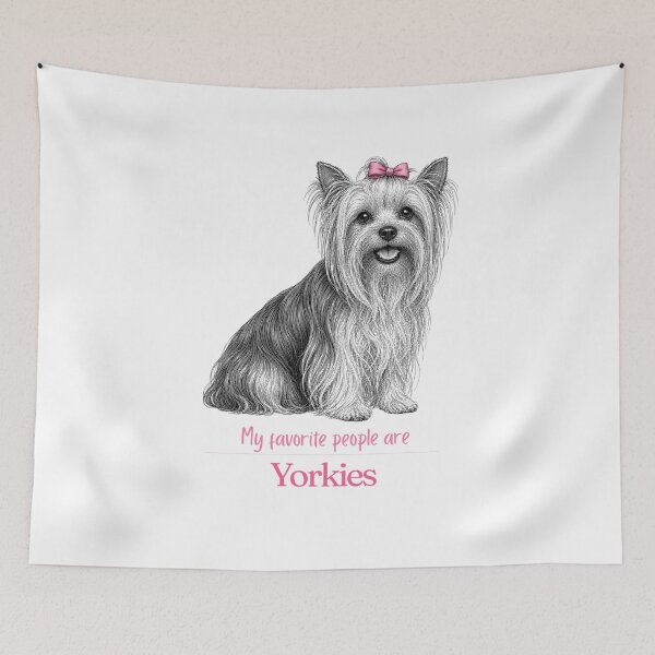 Item preview, My Favorite People Are Yorkies | Yorkie Mom Dad Gift | Yorkie Christmas Gift | Yorkie Birthday Gift | Yorkshire Terrier Shirt Mug Sticker designed and sold by The Frog.