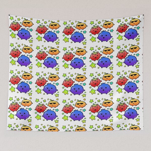 Item preview, mini fruit and stars designed and sold by DewieDraws.