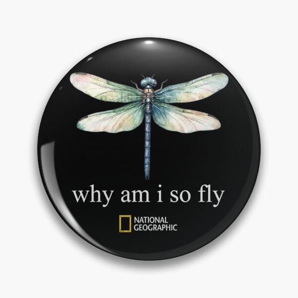 Item preview, Why Am I So Fly Dragonfly Funny Insect Nature Classic T-Shirt designed and sold by Thefreenefnaf.