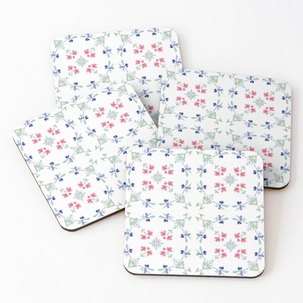 Item preview, ​Geometric Floral Watercolor Pattern designed and sold by wissal.studio.