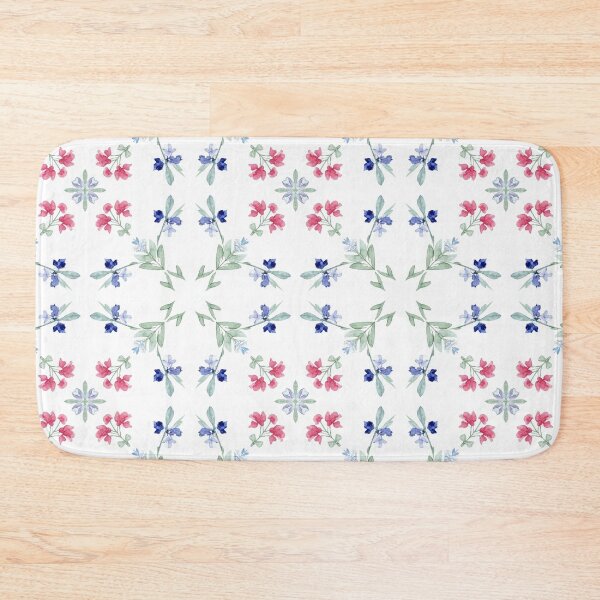 Item preview, ​Geometric Floral Watercolor Pattern designed and sold by wissal.studio.
