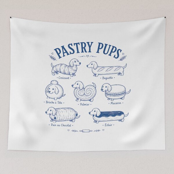 Item preview, Pastry Pups Dachshund Cute designed and sold by zoes-ink.