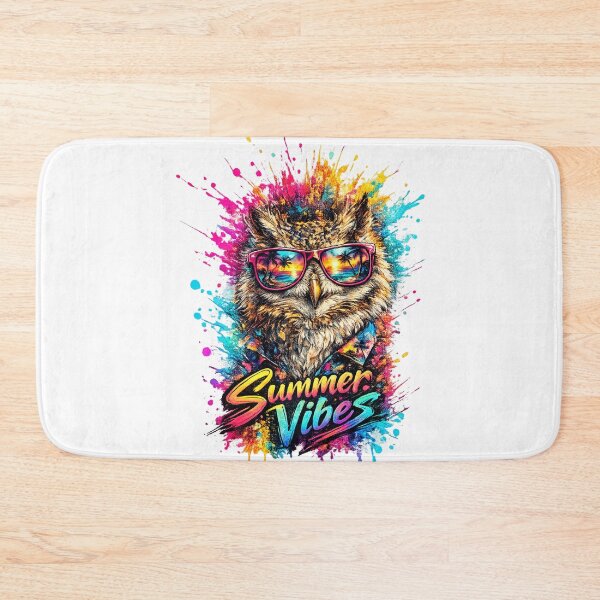 Item preview, Summer Vibes Owl – Cool Sunglasses Color Splash T-Shirt Design designed and sold by GooniSL.