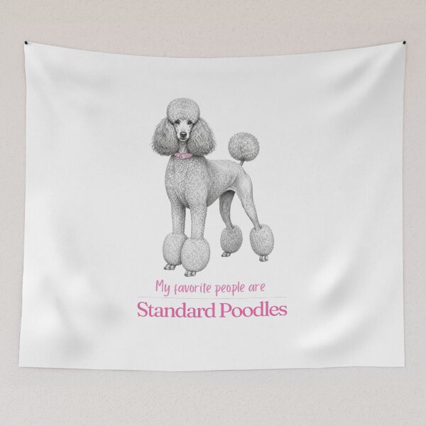 Item preview, My Favorite People Are Standard Poodles | Poodle Mom Dad Gift | Standard Poodle Christmas Gift | Birthday Gift | Show Cut Shirt Mug designed and sold by The Frog.