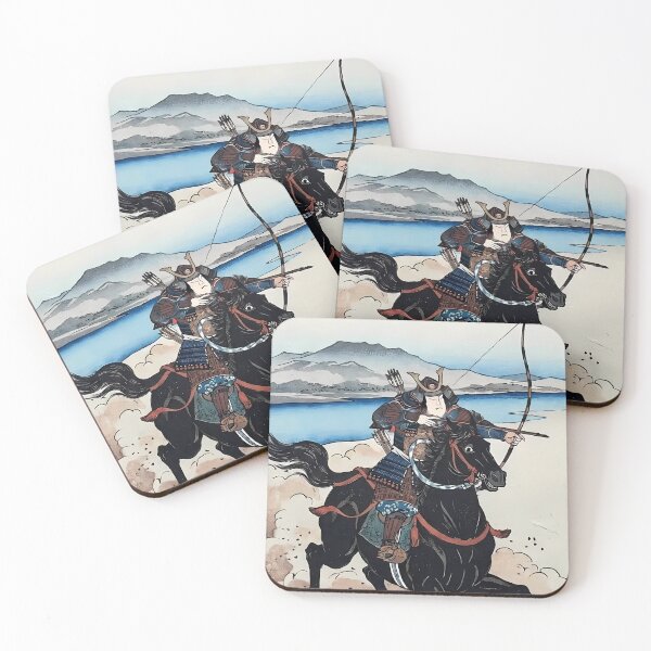 Item preview, Samurai Warrior on Horseback Vintage Japanese Ukiyo-e Art designed and sold by TokyoUkiyoHouse.