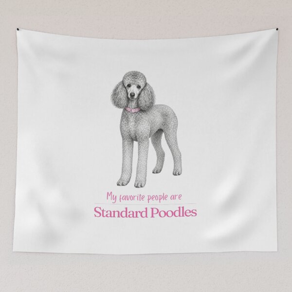 Item preview, My Favorite People Are Standard Poodles | Poodle Mom Dad Gift | Standard Poodle Christmas Gift | Birthday Gift | Natural Coat Shirt Mug designed and sold by The Frog.