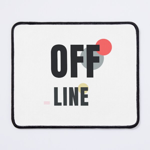 Item preview, OFFLINE | Modern Minimalist Graphic Design designed and sold by HeartAndArtShop.