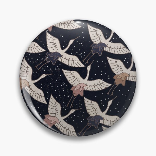 Item preview, Vintage Asian-Inspired Elegant Birds Pattern In Flight  designed and sold by DEC02.