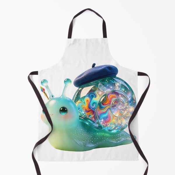 Item preview, Emerald Snail - The Little Artist Painting Rainbow Dreams designed and sold by ABYSSLAB.