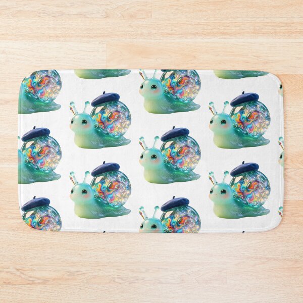 Item preview, Emerald Snail - The Little Artist Painting Rainbow Dreams designed and sold by ABYSSLAB.