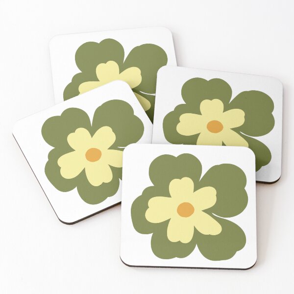 Item preview, Bold Nordic Green Yellow Flower print designed and sold by Ailiida.