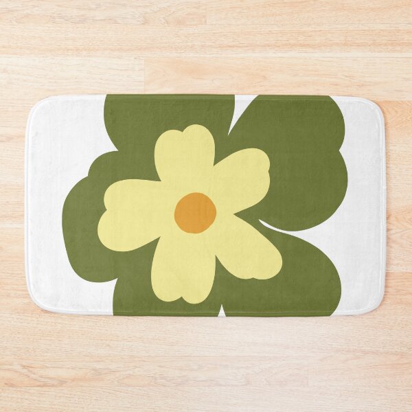 Item preview, Bold Nordic Green Yellow Flower print designed and sold by Ailiida.