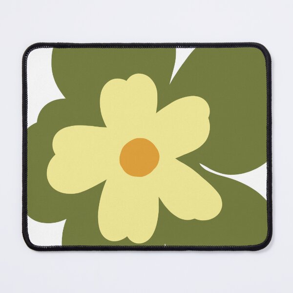 Item preview, Bold Nordic Green Yellow Flower print designed and sold by Ailiida.