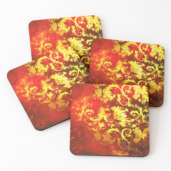 Item preview, Asian-Inspired Vintage Red And Golden Abstract Designs designed and sold by DEC02.