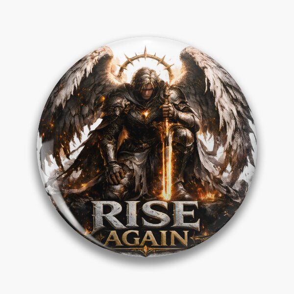 Item preview, Rise Again Angel Warrior T-Shirt | Dark Fantasy Fallen Angel Gothic Graphic Tee designed and sold by Rivistudio.