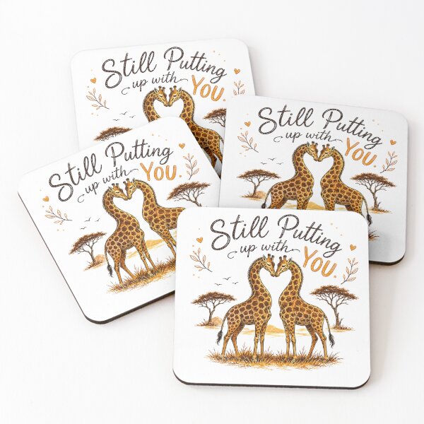 Item preview, Funny Couples Giraffe Anniversary Gift designed and sold by Gentlestate.