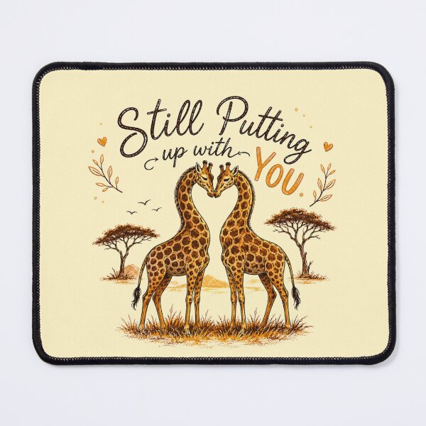 Item preview, Funny Couples Giraffe Anniversary Gift designed and sold by Gentlestate.