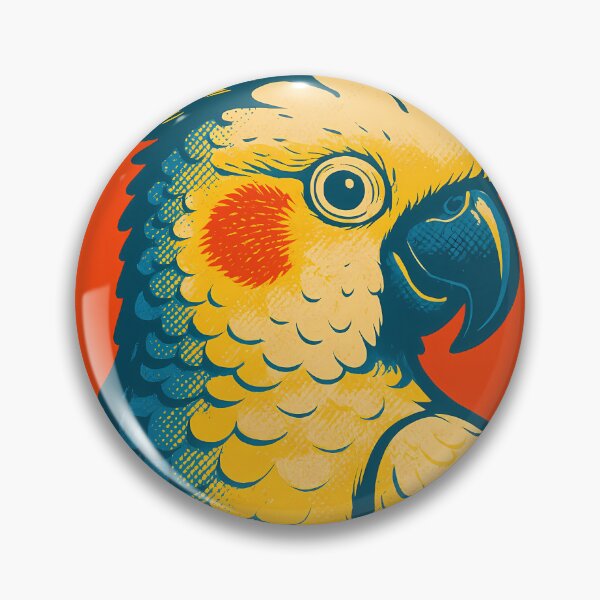 Item preview, Retro Pop Art Poster Illustration of a Cockatoo | Bold Tropical Bird Print with Vibrant Crest Feathers, Exotic Wildlife Charm & Vintage Nature Wall Art Decor designed and sold by PaintedPixels01.