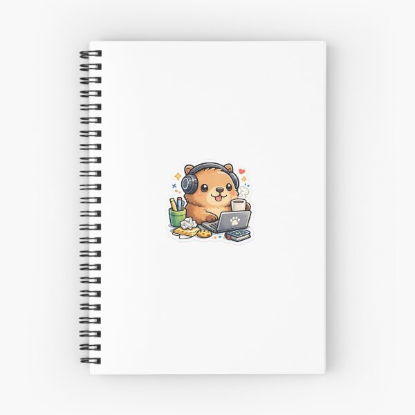 Item preview, Cute Capybara Programmer Coding Sticker designed and sold by CodePaws Creations.