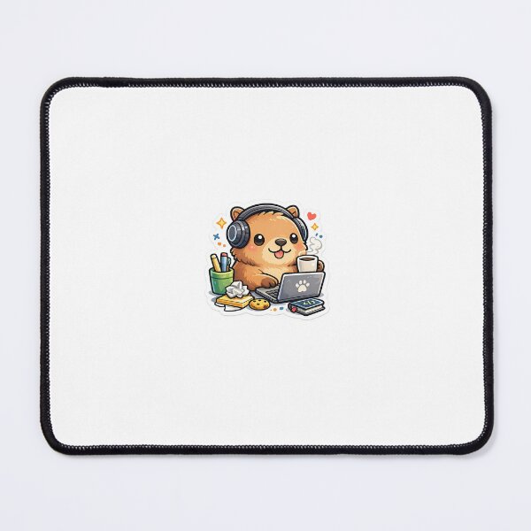Item preview, Cute Capybara Programmer Coding Sticker designed and sold by CodePaws Creations.