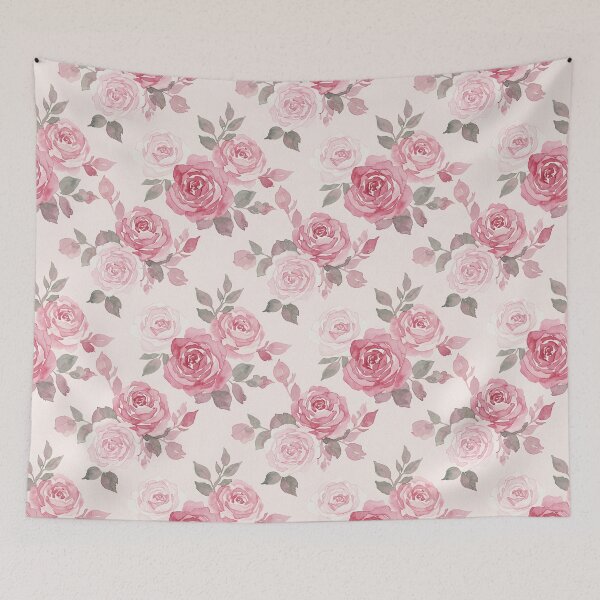 Item preview, ​Vintage Dusty Rose Watercolor Pattern designed and sold by wissal.studio.