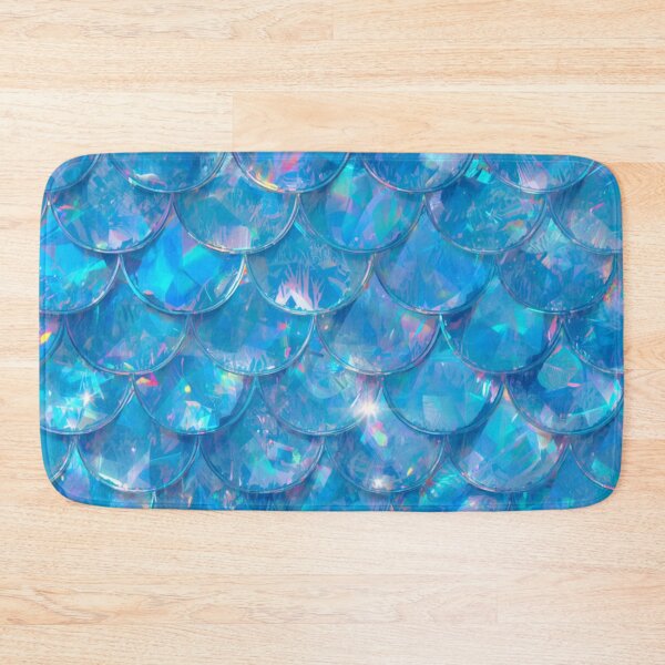 Item preview, Pretty Blue Mermaid Print  designed and sold by SeaStarMermaids.