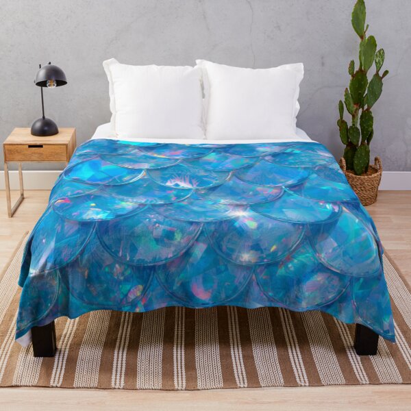 Item preview, Pretty Blue Mermaid Print designed and sold by SeaStarMermaids.