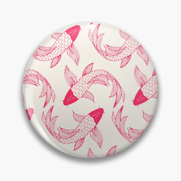 Item preview, Red Koi (Faux) Fish Pattern designed and sold by DEC02.