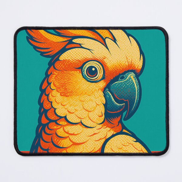 Item preview, Retro Pop Art Poster Illustration of a Cockatoo | Bold Tropical Bird Print with Vibrant Crest Feathers, Exotic Wildlife Charm & Vintage Nature Wall Art Decor designed and sold by PaintedPixels01.