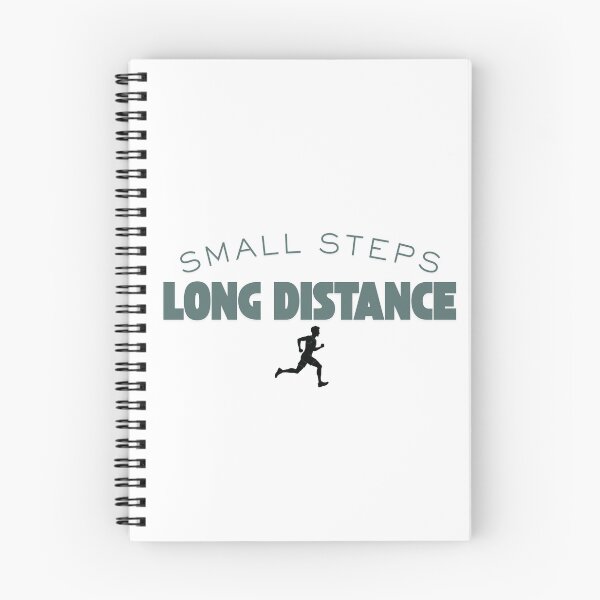 Item preview, Small Steps, Long Distance (Running) designed and sold by RunningWhiskers.