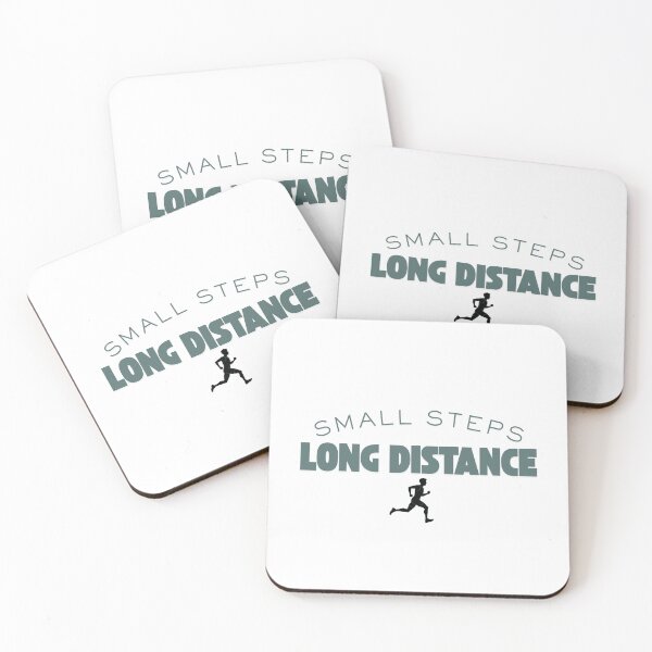 Item preview, Small Steps, Long Distance (Running) designed and sold by RunningWhiskers.