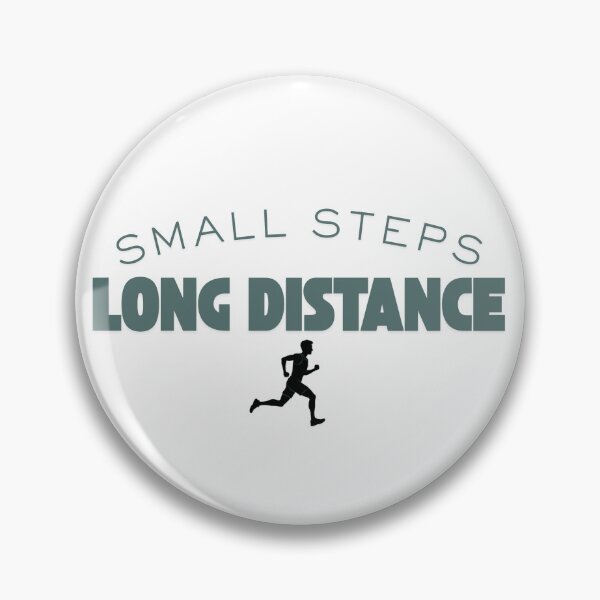 Item preview, Small Steps, Long Distance (Running) designed and sold by RunningWhiskers.