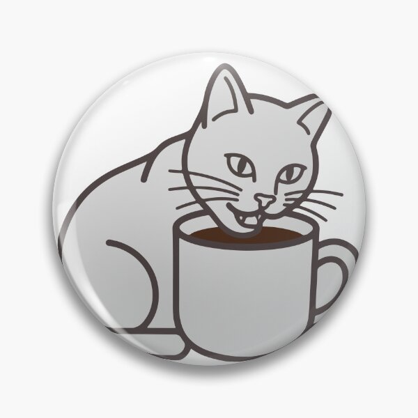 Item preview, Minimalist Cat Drinking Coffee Fueled By Coffee And Wisdom designed and sold by banglalook.