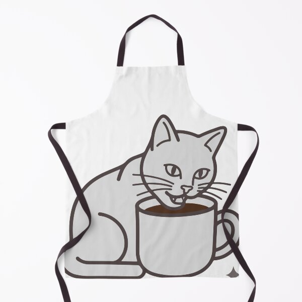 Item preview, Minimalist Cat Drinking Coffee Fueled By Coffee And Wisdom designed and sold by banglalook.