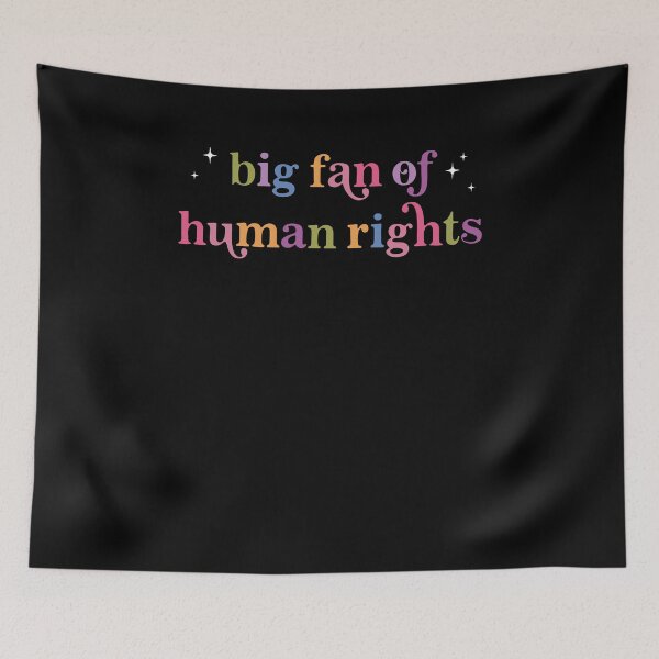 Item preview, Big Fan of Human Rights Funny Retro designed and sold by Hedoraxe.