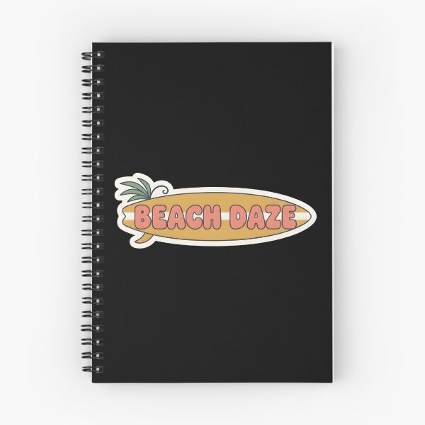 Item preview, Beach Daze Retro Surfboard Summer Beach Sticker designed and sold by FestivityFinds.