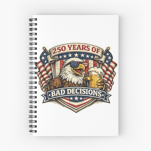 Item preview, 250 Years Of Bad Decisions Funny America 250 Eagle designed and sold by BestKindStudio.