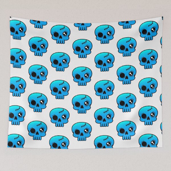 Item preview, Kawaii Blue Skull | Cute Spooky Adorable Design for Halloween and Anime Aesthetics designed and sold by AstronautMerch.