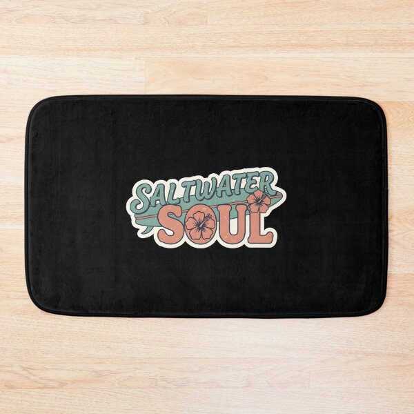 Item preview, Saltwater Soul Retro Surfboard Hibiscus Beach Sticker designed and sold by FestivityFinds.