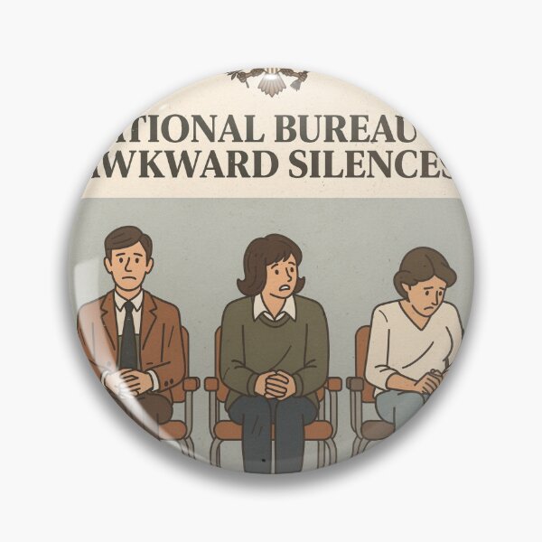 Item preview, National Bureau of Awkward Silences designed and sold by PictorialWhimsy.