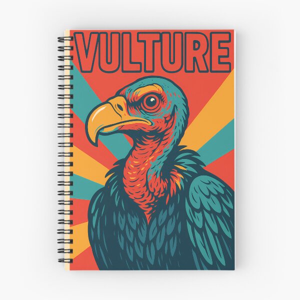 Item preview, Retro Pop Art Poster Illustration of a Vulture | Bold Scavenger Bird Print with Dramatic Wingspan, Desert Wildlife Aesthetic & Vintage Nature Wall Art Decor designed and sold by PaintedPixels01.