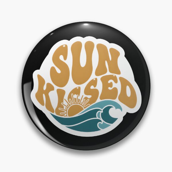 Item preview, Sun Kissed Retro Ocean Wave Beach Sticker designed and sold by FestivityFinds.