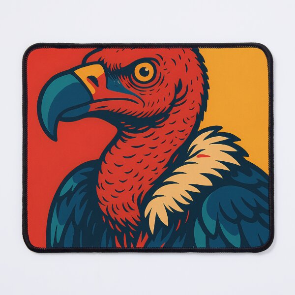Item preview, Retro Pop Art Poster Illustration of a Vulture | Bold Scavenger Bird Print with Dramatic Wingspan, Desert Wildlife Aesthetic & Vintage Nature Wall Art Decor designed and sold by PaintedPixels01.
