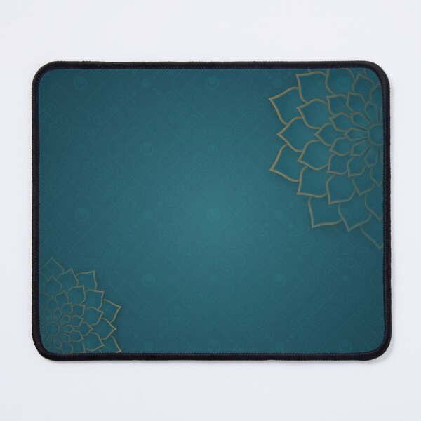 Item preview, Teal Blue Lotus Mandala Pattern – Elegant Boho Background designed and sold by Apurva Joshi.